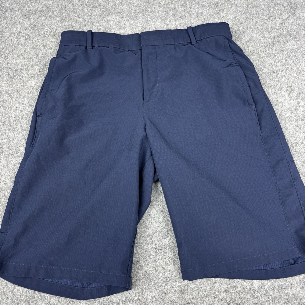 Nike Golf Short Mens 30 Navy Blue Performance Stretch Casual Athletic Flat Front
